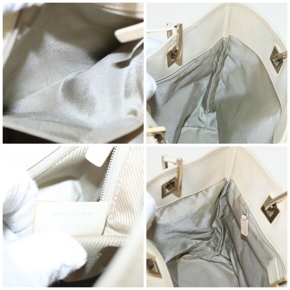 GUCCI GG Canvas Tote Bag Light Blue Gold 002 1098 Auth 100928 - Picture 15 of 16